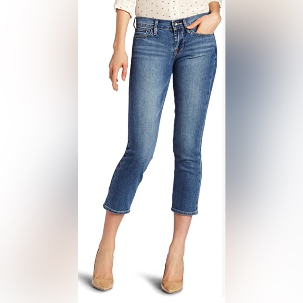 Lucky jeans slit crop jeans